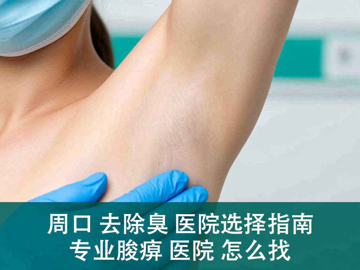 周口去除腋臭医院选择指南，专业腋臭医院怎么找