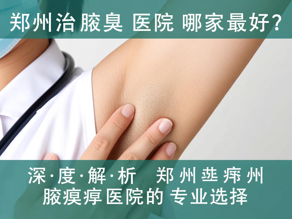 郑州治腋臭医院哪家最好？深度解析郑州腋臭医院的专业选择