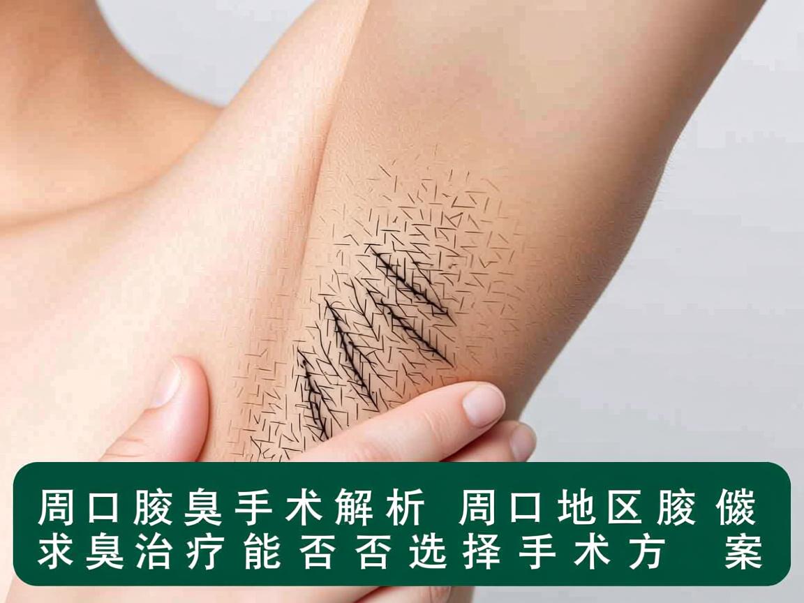 周口腋臭手术解析，周口地区腋臭治疗能否选择手术方案