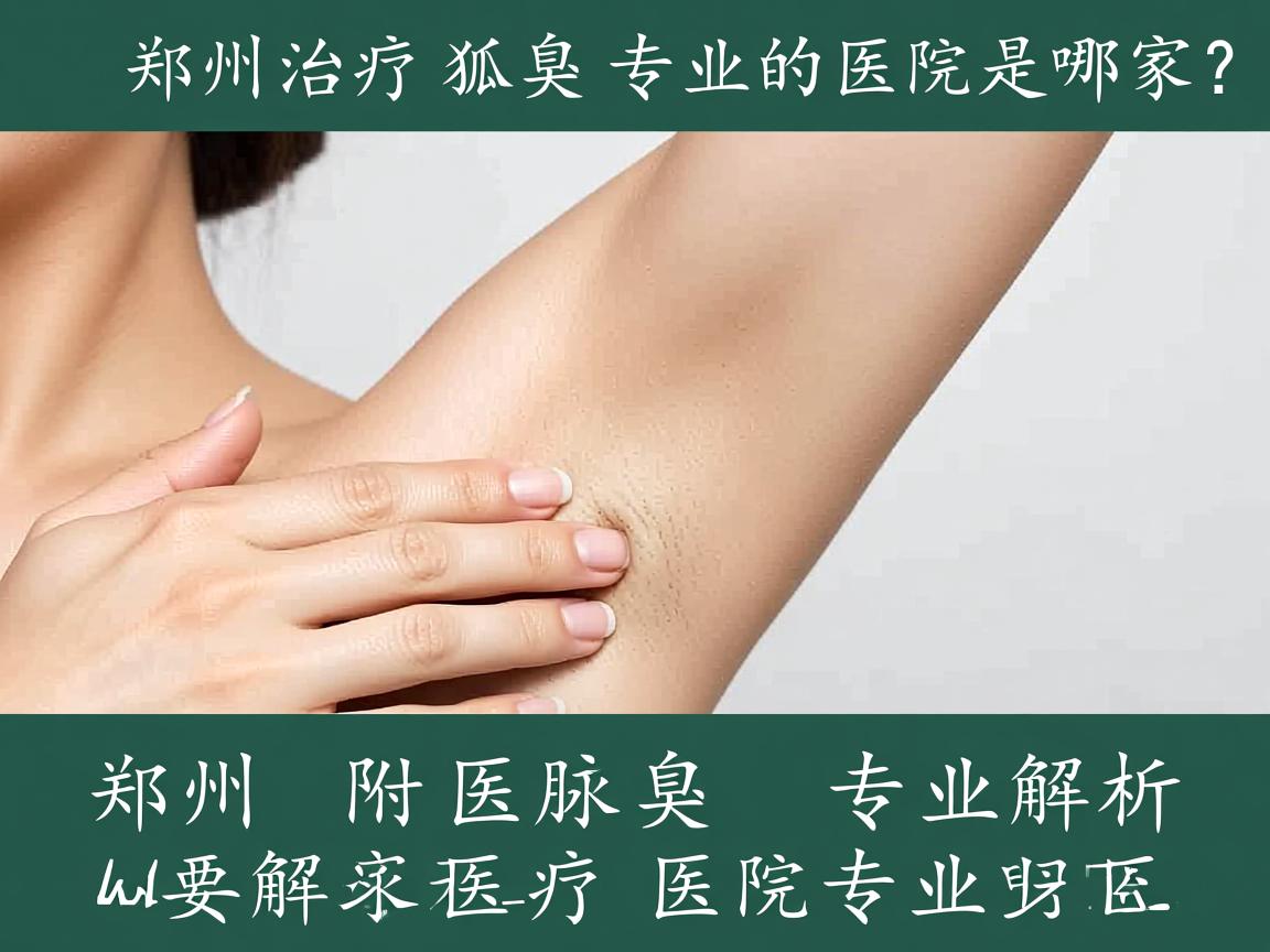 郑州治疗狐臭专业的医院是哪家？郑州附医腋臭医院专业解析