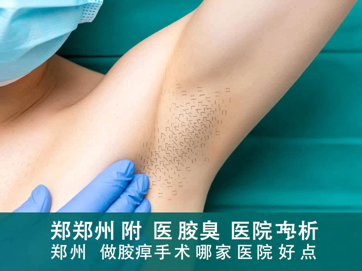 郑州附医腋臭医院解析，郑州做腋臭手术哪家医院好点
