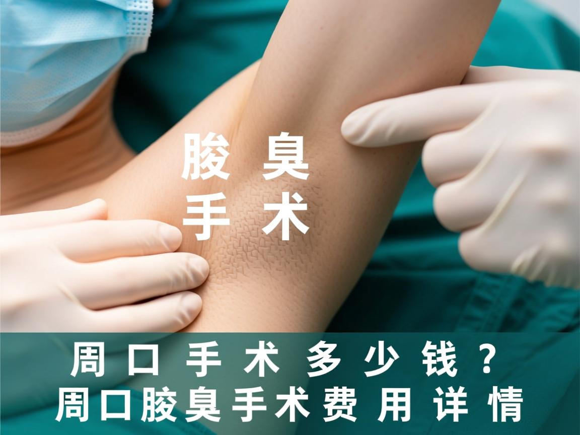 周口腋臭手术多少钱？解析周口腋臭手术费用详情