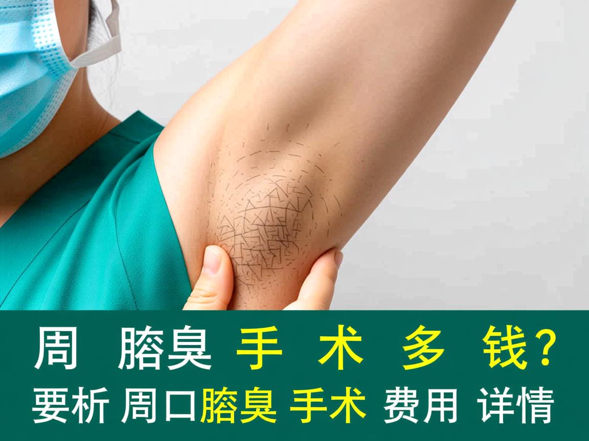 周口腋臭手术多少钱？解析周口腋臭手术费用详情