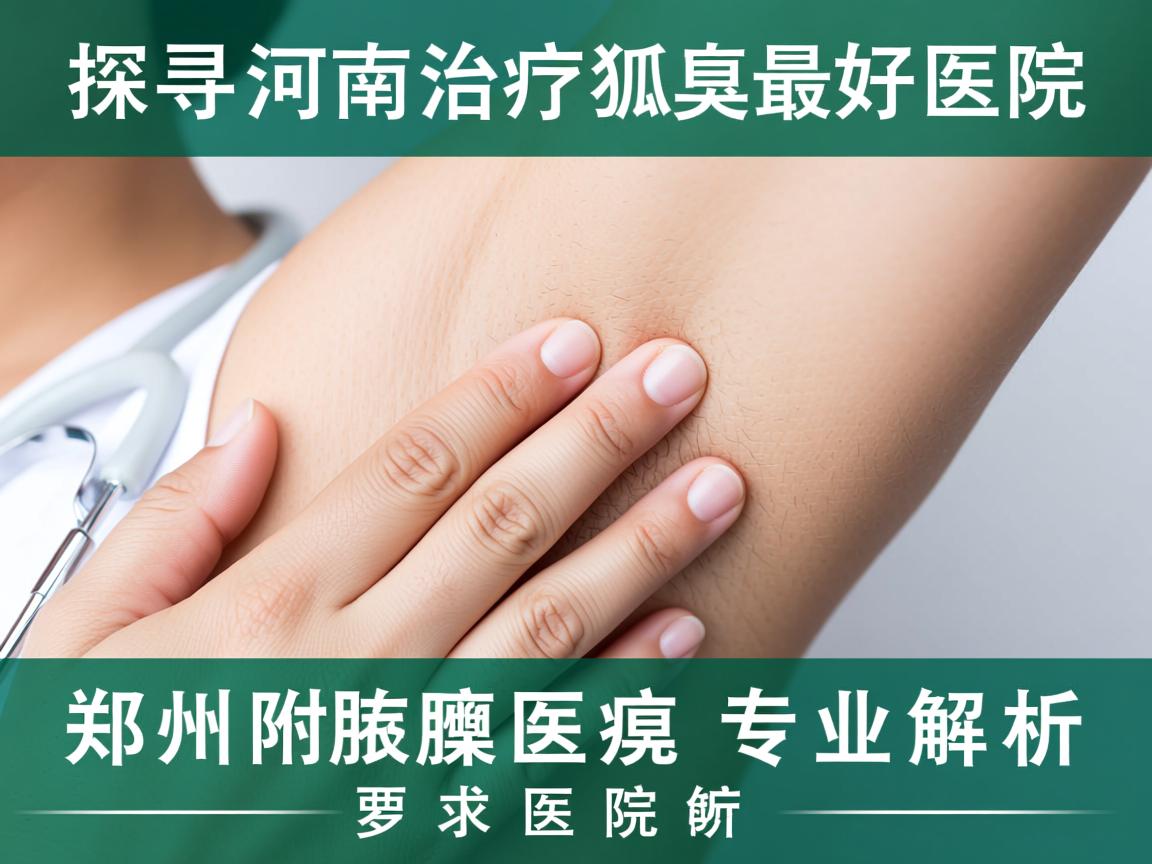 探寻河南治疗狐臭最好医院，郑州附医腋臭医院专业解析