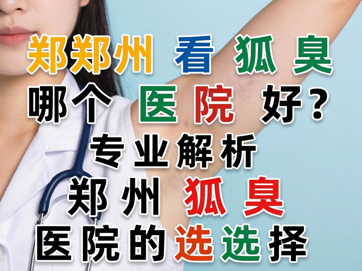 郑州看狐臭哪个医院好？专业解析郑州狐臭医院的选择