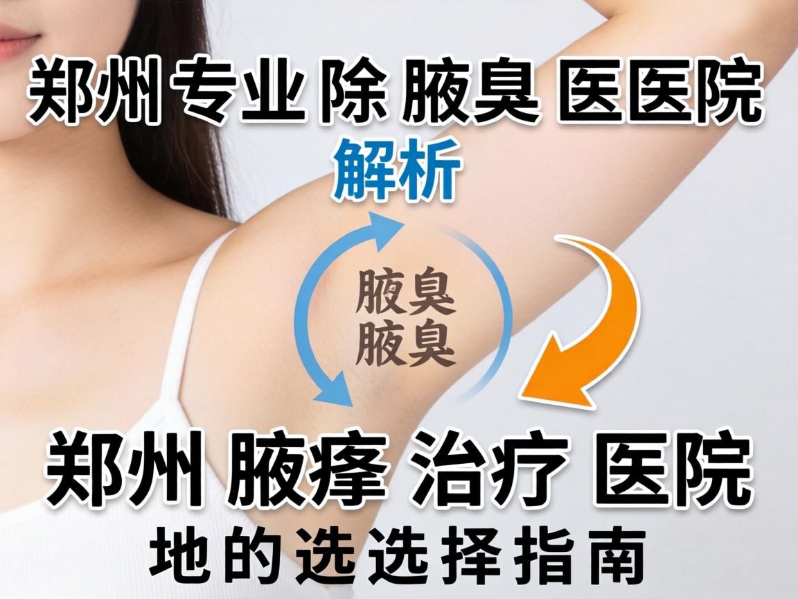 郑州专业除腋臭医院解析，郑州腋臭治疗医院的选择指南