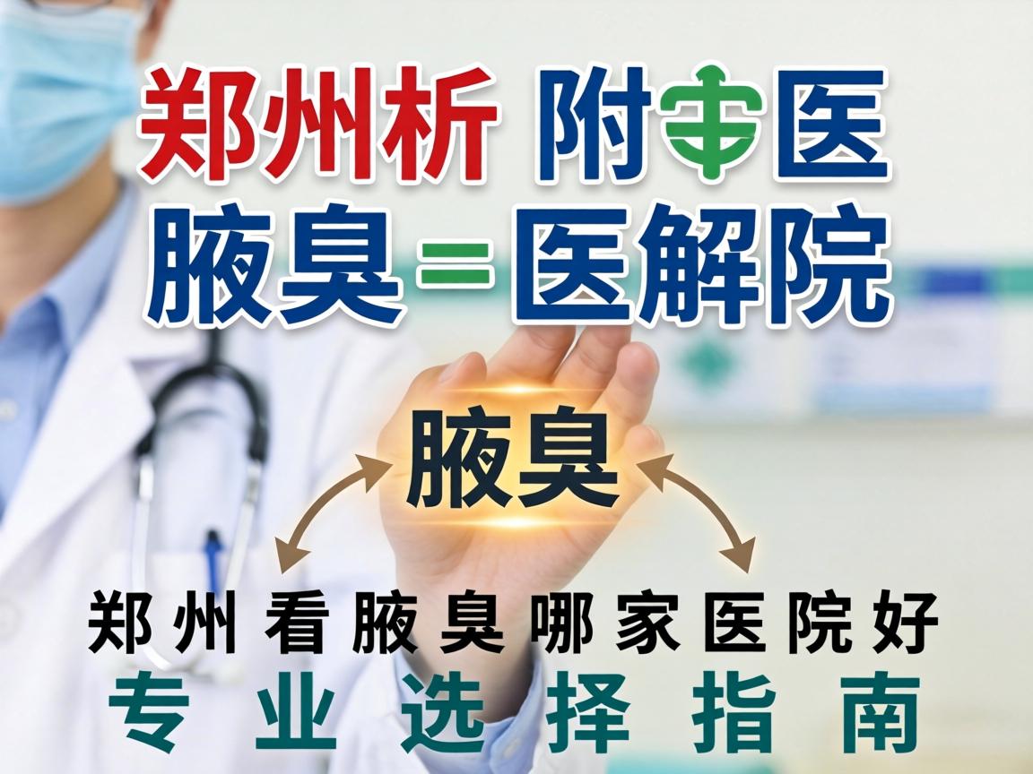 郑州附医腋臭医院解析，郑州看腋臭哪家医院好，专业选择指南