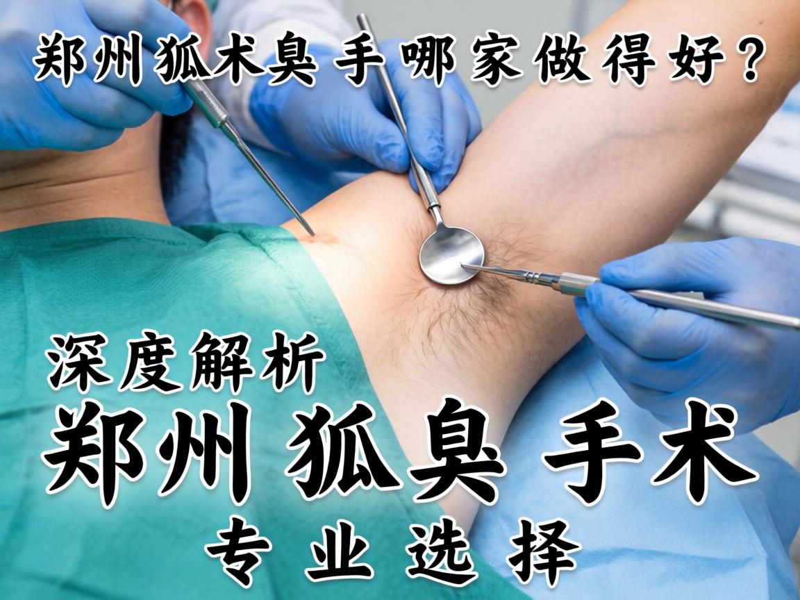 郑州狐臭手术哪家做得好？深度解析郑州狐臭手术专业选择