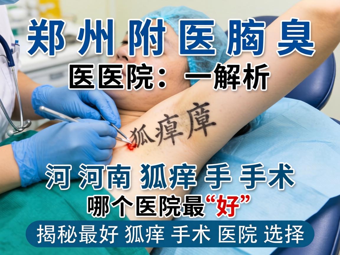 郑州附医腋臭医院解析，河南狐臭手术哪个医院最好，揭秘最好狐臭手术医院选择