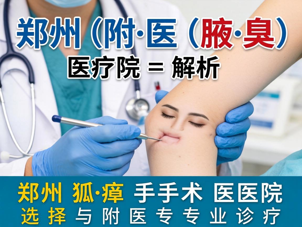 郑州附医腋臭医院解析，郑州狐臭手术医院选择与附医专业诊疗