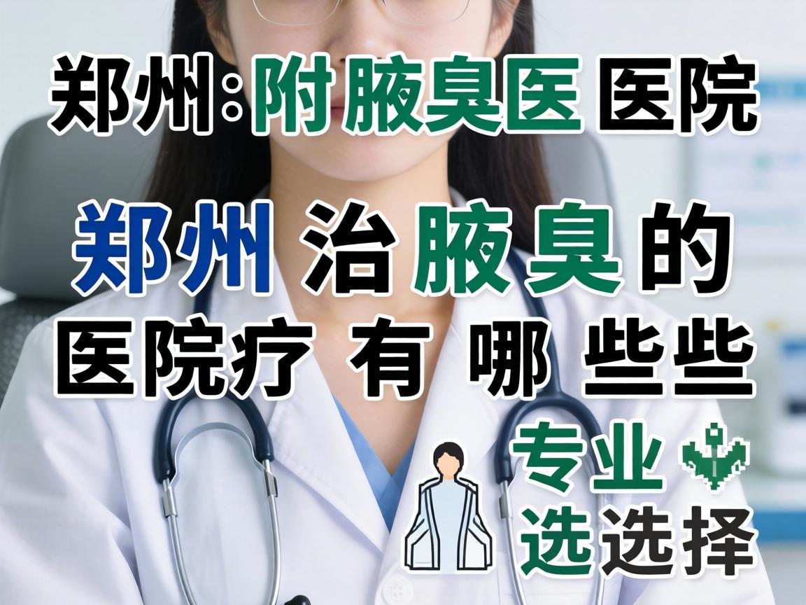 郑州附医腋臭医院解析，郑州治腋臭的医院有哪些专业选择