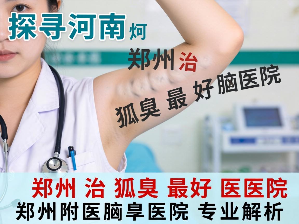 探寻河南郑州治狐臭最好医院，郑州附医腋臭医院专业解析