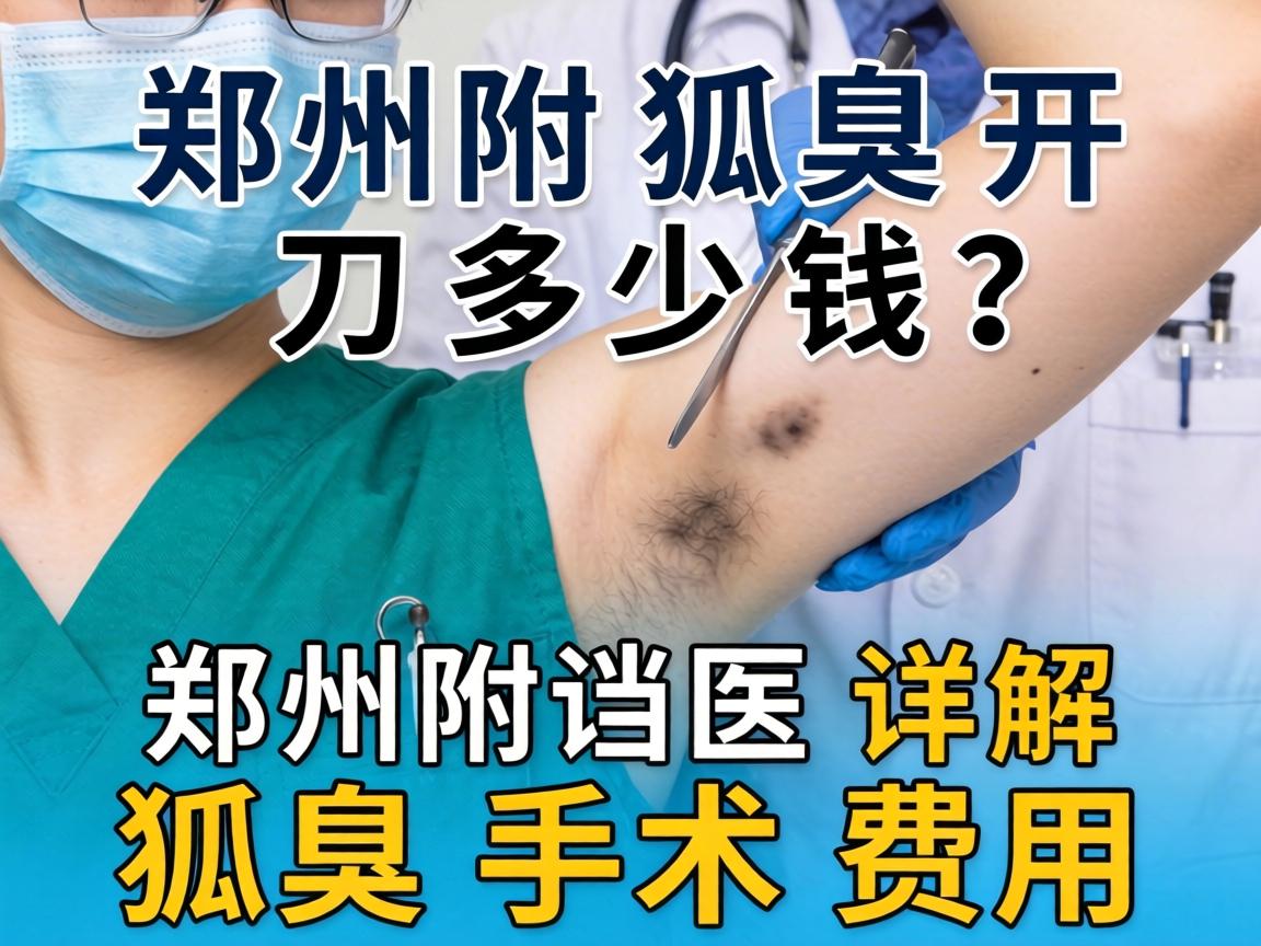 郑州狐臭开刀多少钱？郑州附医详解狐臭手术费用
