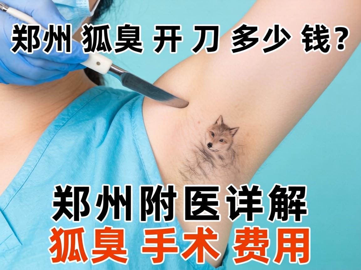 郑州狐臭开刀多少钱？郑州附医详解狐臭手术费用