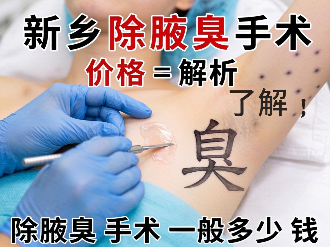 新乡除腋臭手术价格解析，了解除腋臭手术一般多少钱