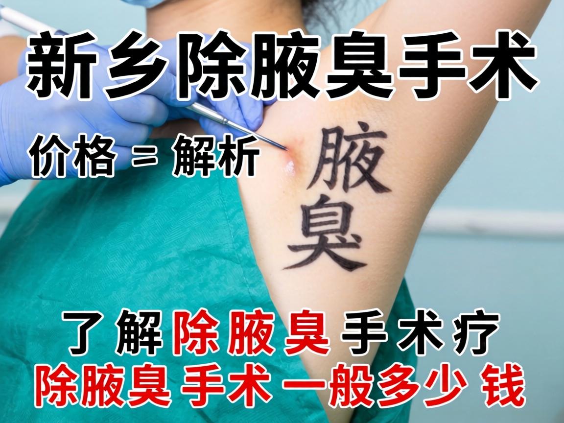 新乡除腋臭手术价格解析，了解除腋臭手术一般多少钱