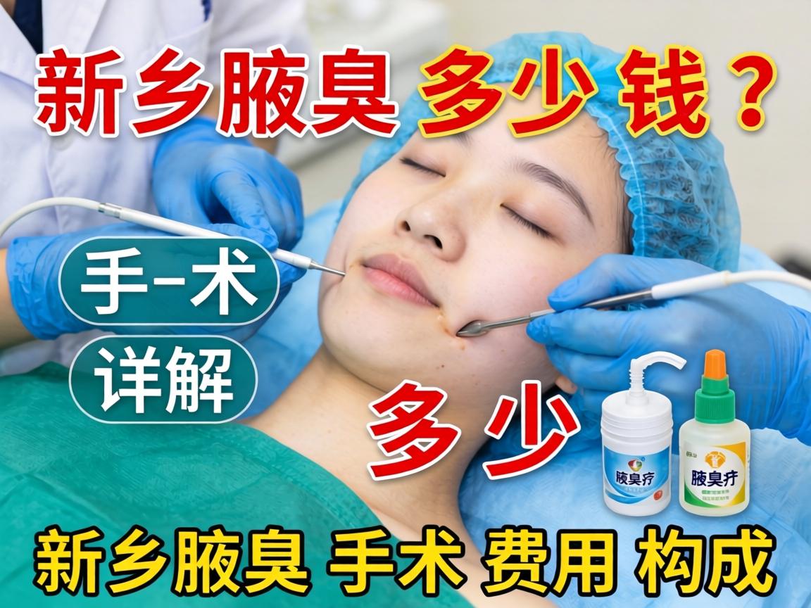新乡腋臭手术多少钱？详解新乡腋臭手术费用构成