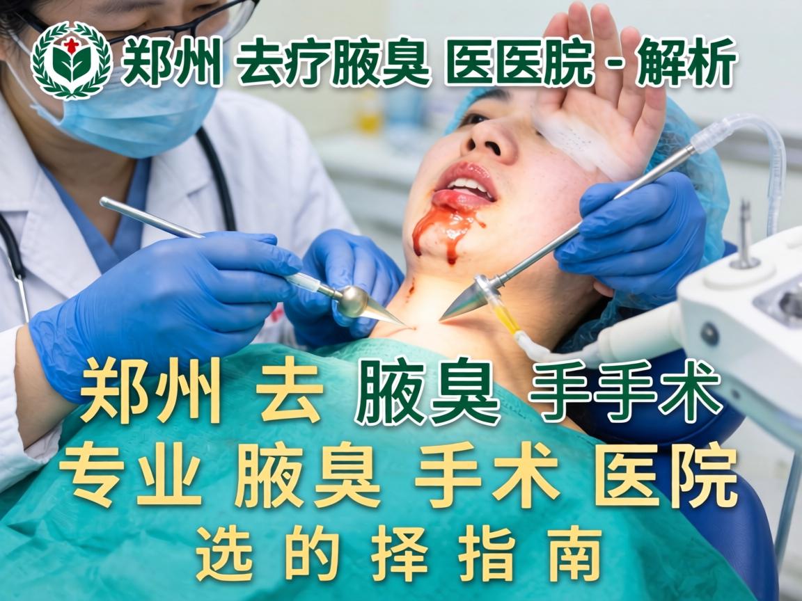 郑州去腋臭手术医院解析，郑州专业腋臭手术医院的选择指南