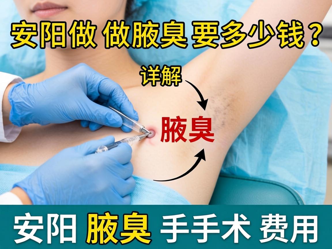 安阳做腋臭要多少钱？详解安阳腋臭手术费用