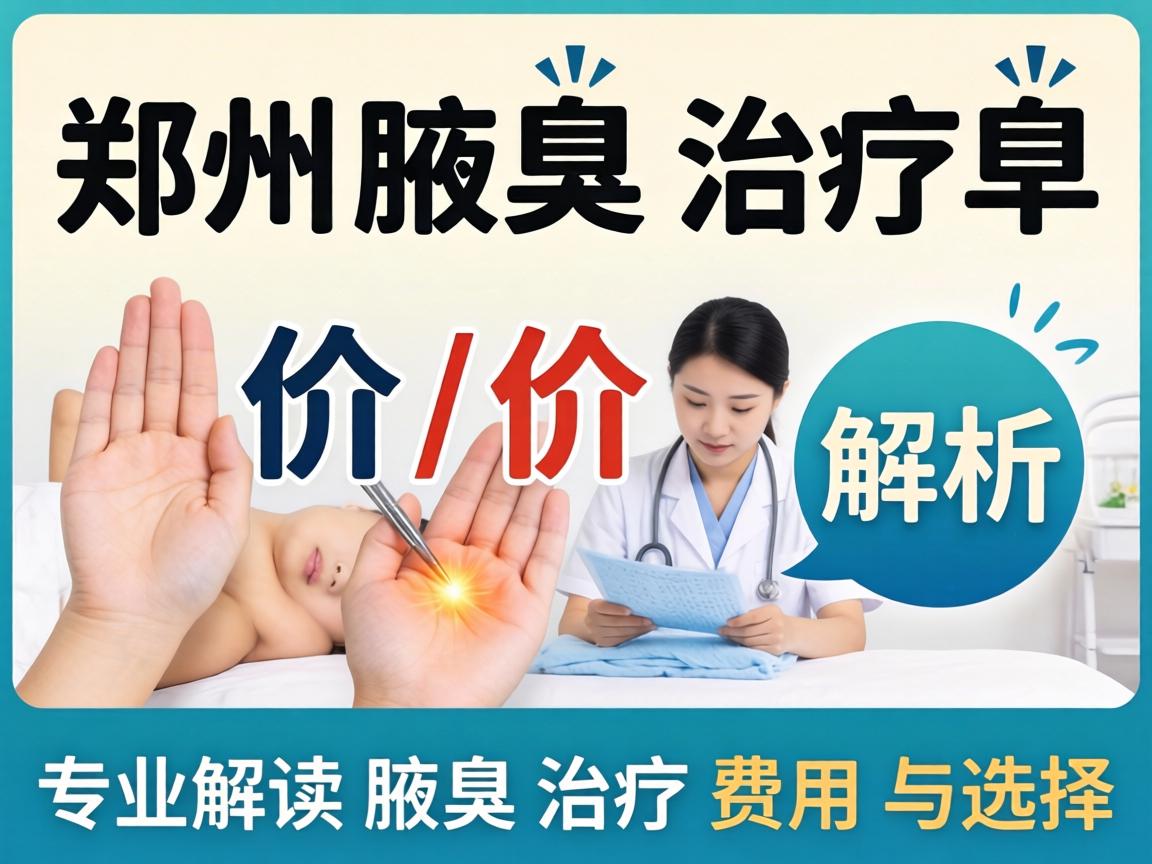 郑州腋臭治疗价格解析，专业解读腋臭治疗费用与选择