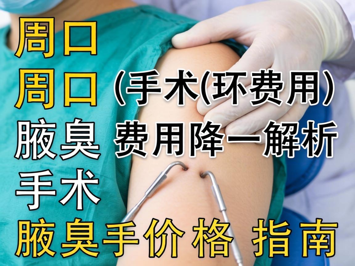 周口腋臭手术费用解析，周口腋臭手术价格指南