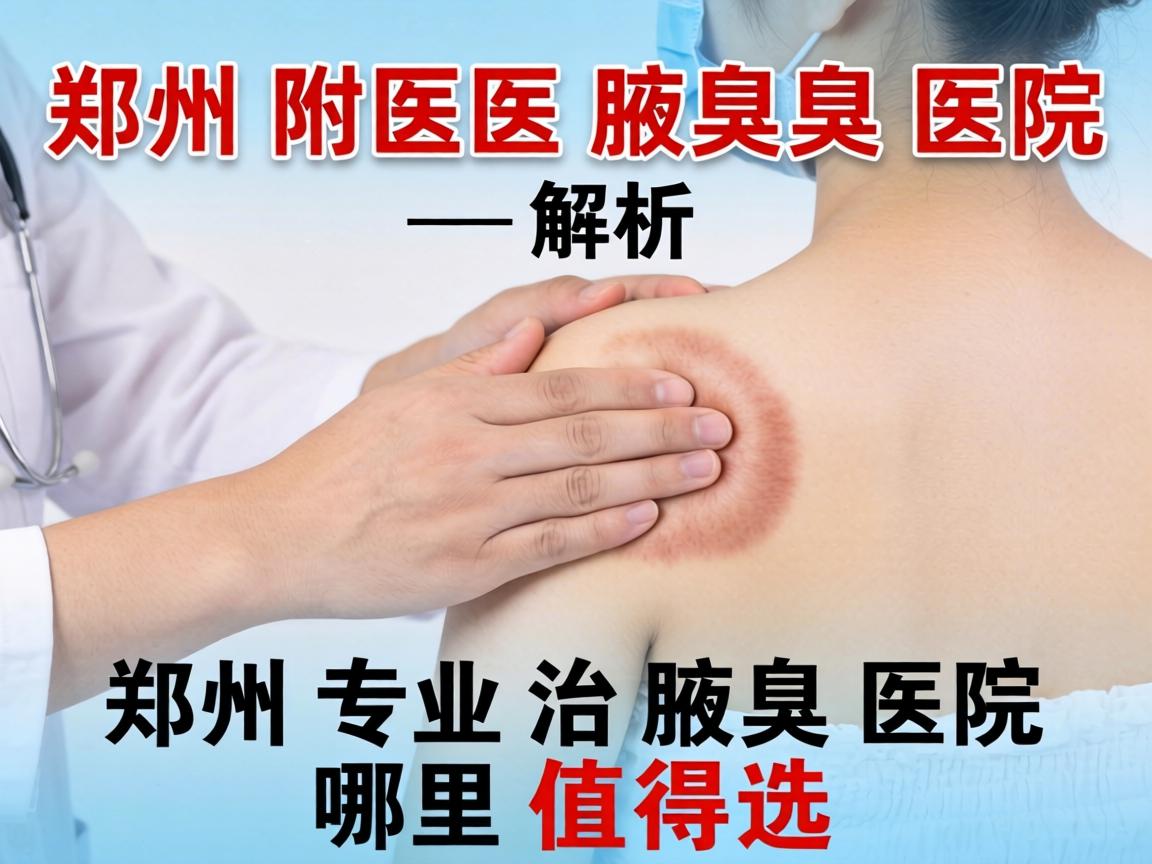 郑州附医腋臭医院解析，郑州专业治腋臭医院哪里值得选