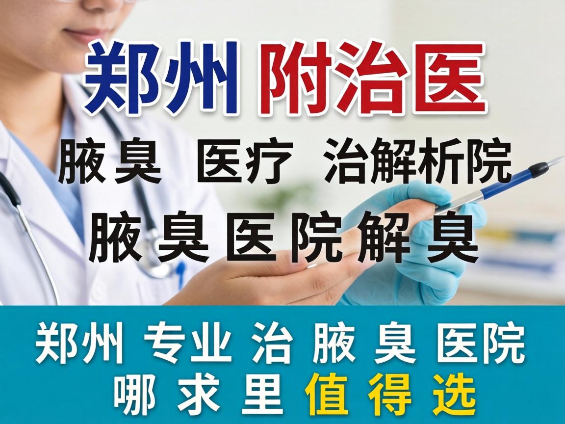 郑州附医腋臭医院解析，郑州专业治腋臭医院哪里值得选