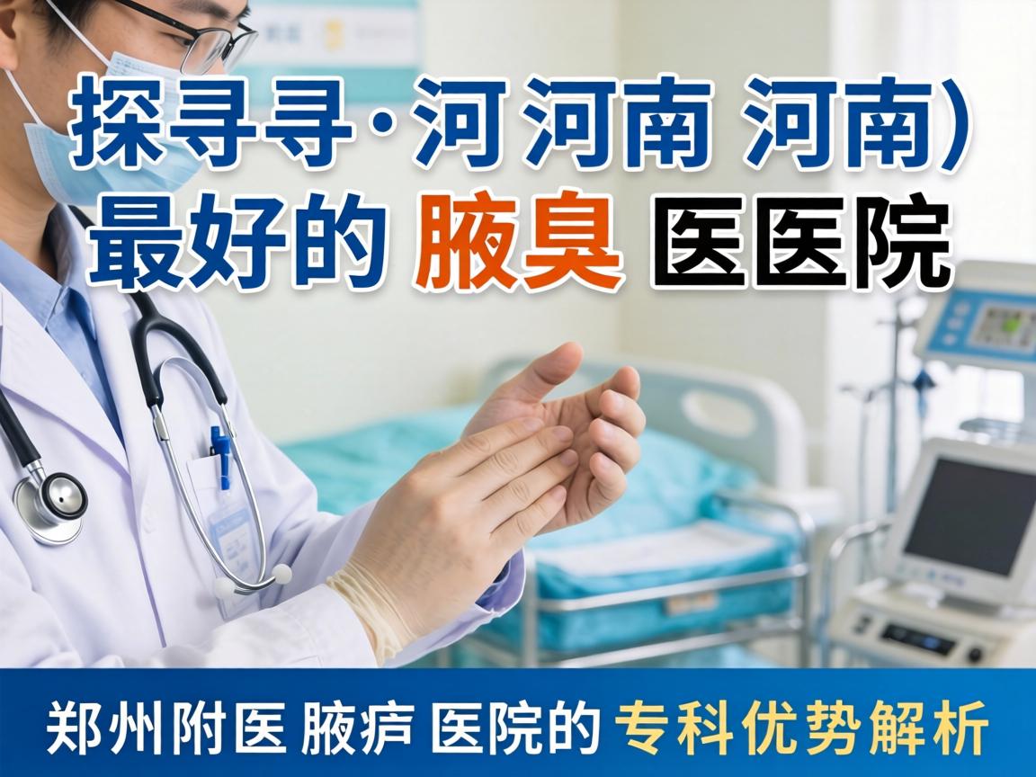 探寻河南最好的腋臭医院，郑州附医腋臭医院的专科优势解析