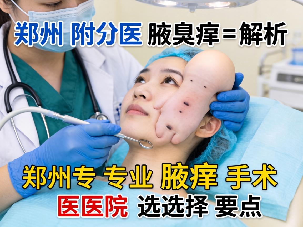 郑州附医腋臭医院解析，郑州专业腋臭手术医院的选择要点