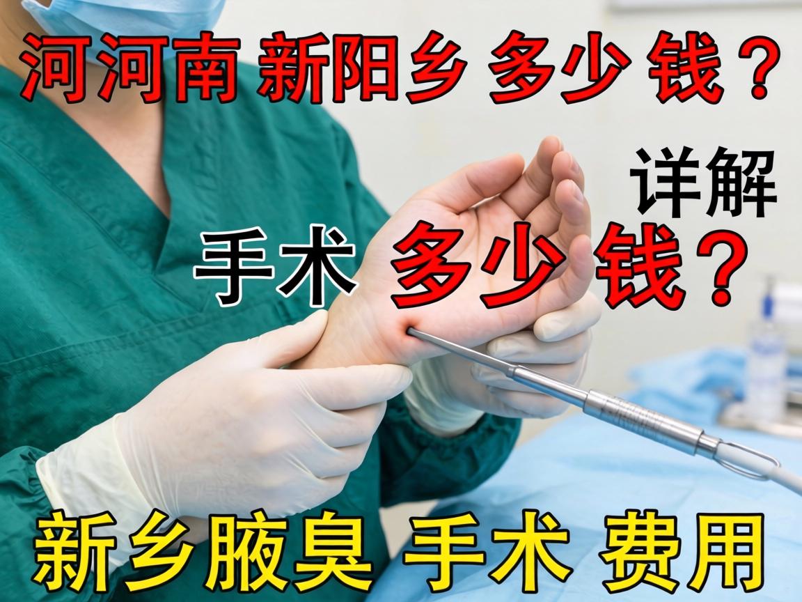 河南新乡腋臭手术多少钱？详解新乡腋臭手术费用