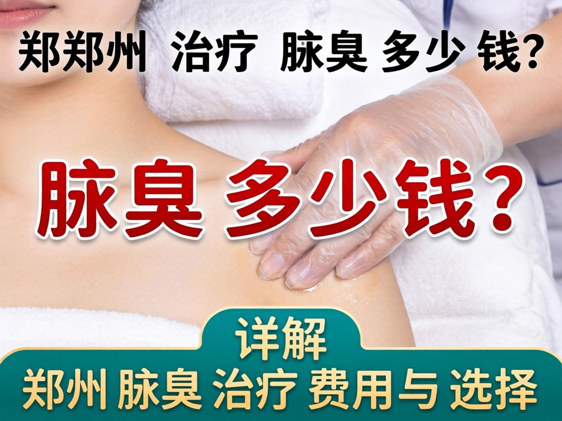 在郑州治疗腋臭多少钱？详解郑州腋臭治疗费用与选择
