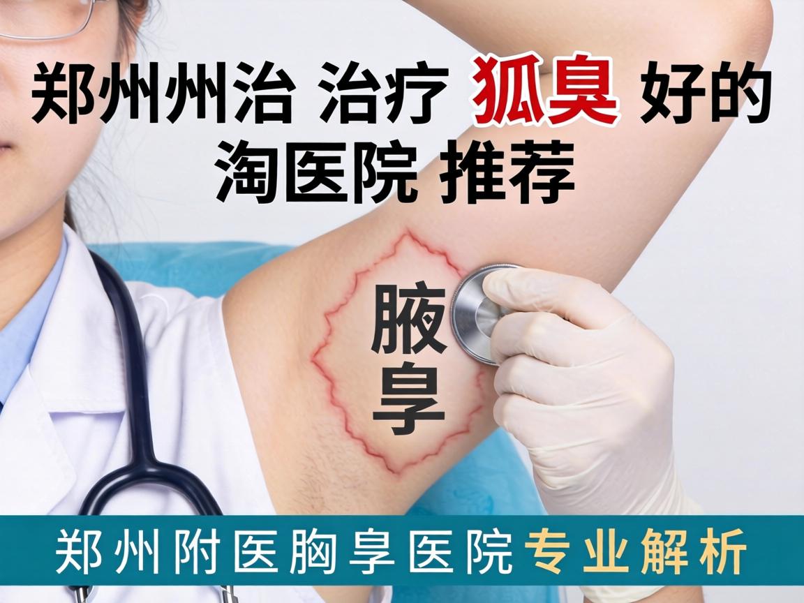 郑州治疗狐臭好的医院推荐，郑州附医腋臭医院专业解析