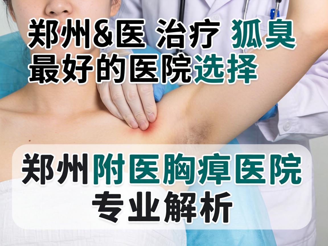 郑州治疗狐臭最好的医院选择，郑州附医腋臭医院专业解析