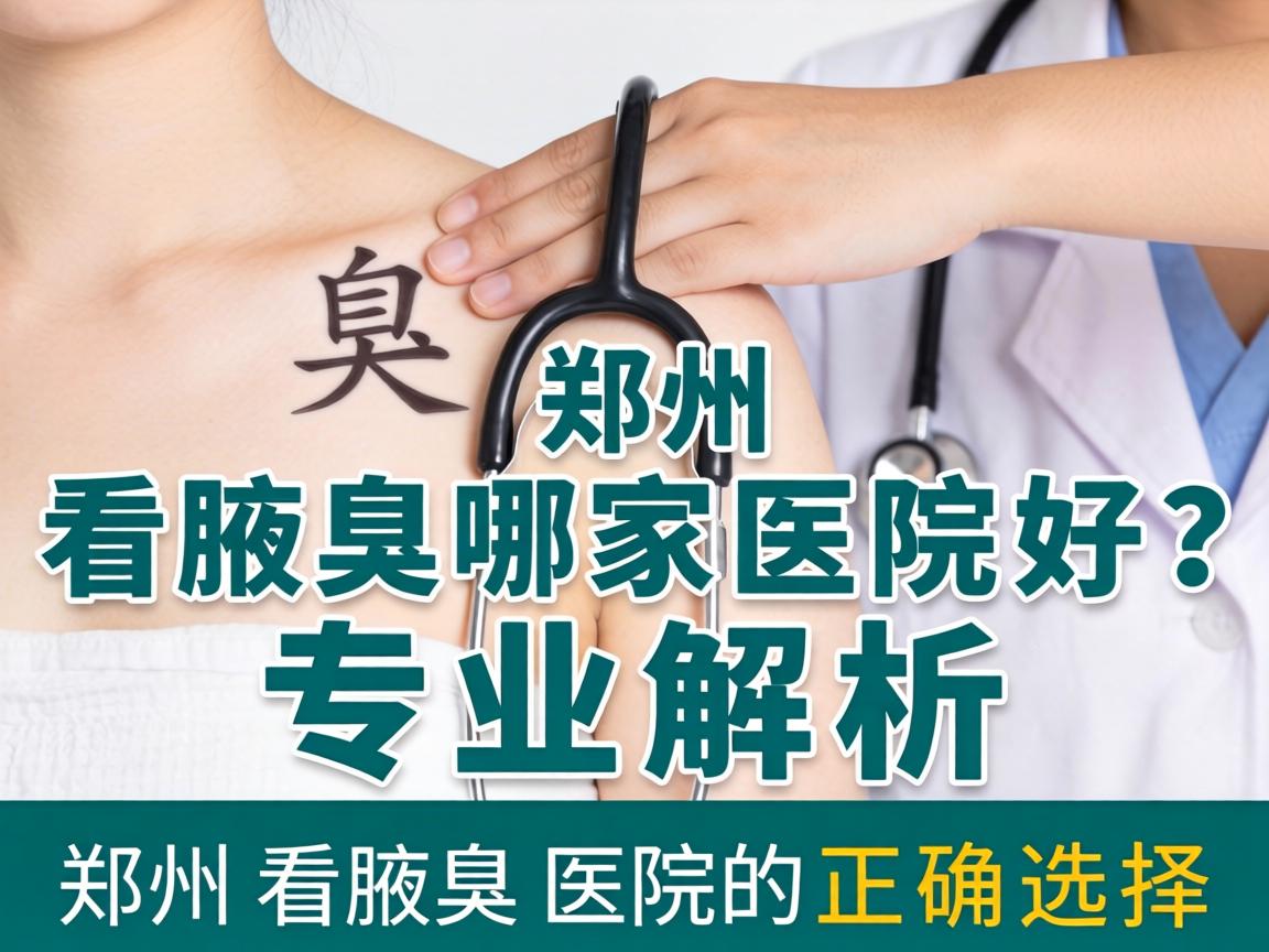 郑州看腋臭哪家医院好？专业解析郑州看腋臭医院的正确选择