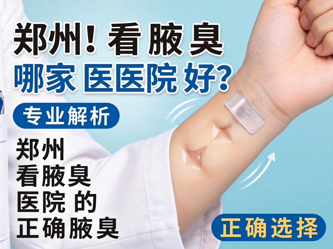 郑州看腋臭哪家医院好？专业解析郑州看腋臭医院的正确选择