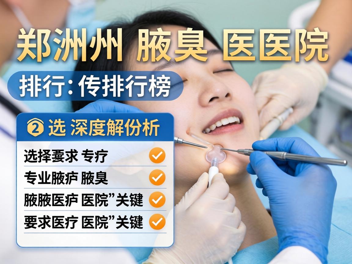 郑州腋臭医院排行榜深度解析,选择专业腋臭医院的关键 郑州腋臭医院排行榜深度解析,选择专业腋臭医院的关键
