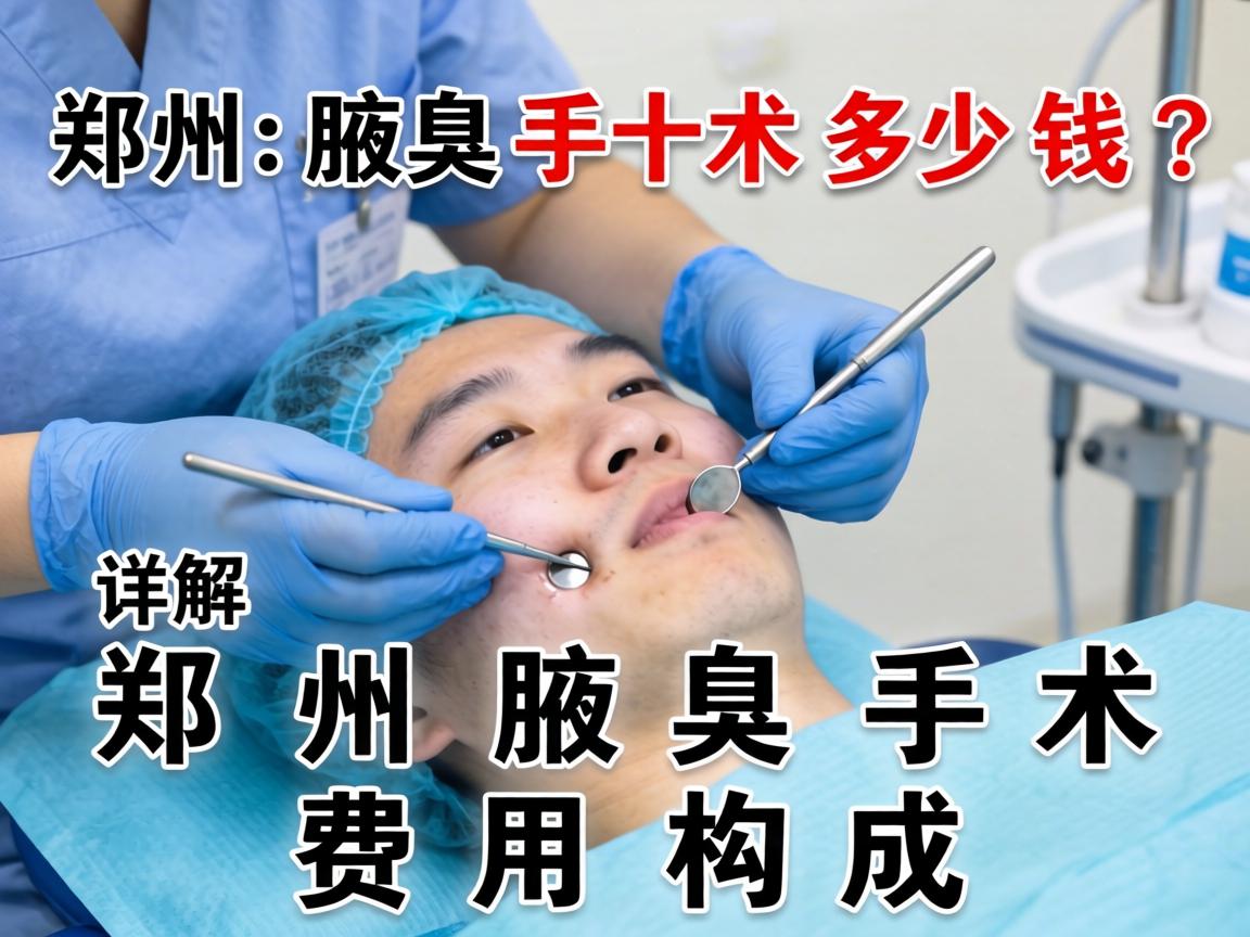 郑州腋臭手术多少钱？详解郑州腋臭手术费用构成