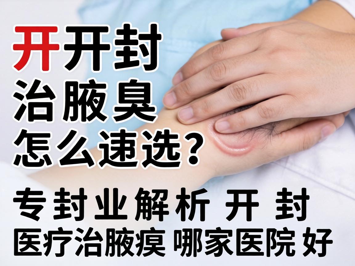 开封治腋臭医院怎么选？专业解析开封治腋臭哪家医院好