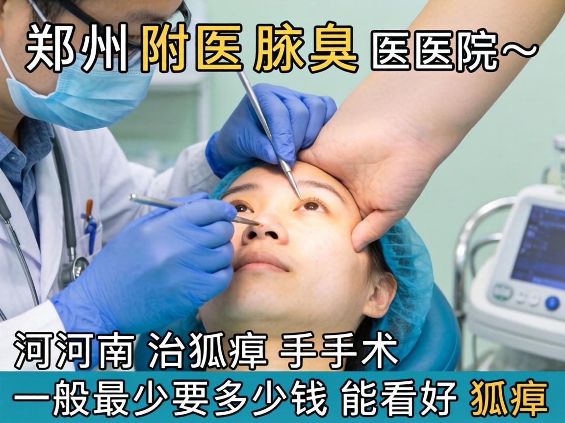 郑州附医腋臭医院解析，河南治狐臭手术一般最少要多少钱能看好狐臭