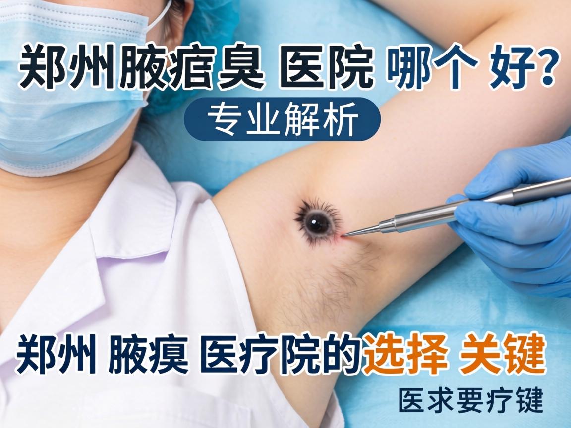 郑州腋臭医院哪个好？专业解析郑州腋臭医院的选择关键