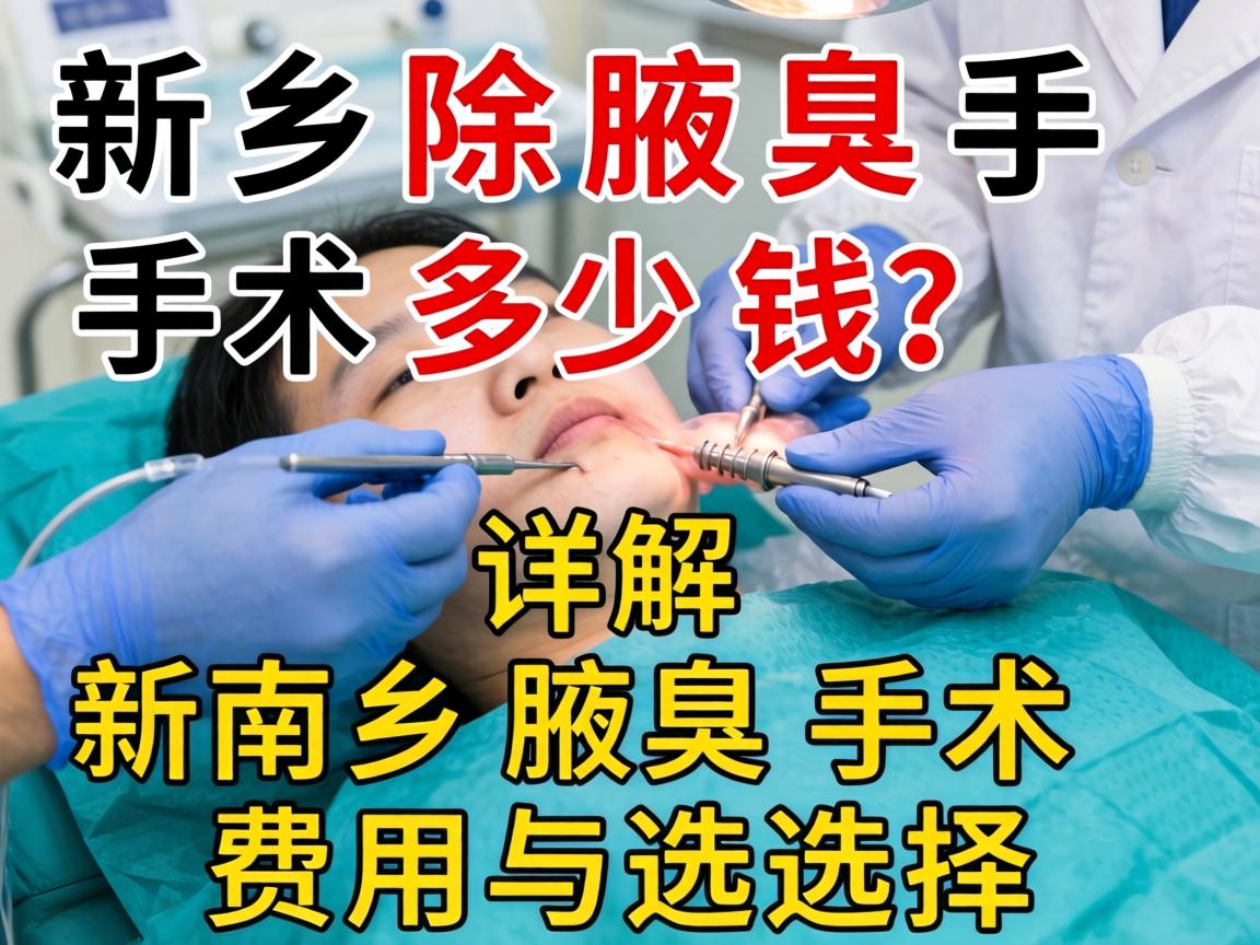 新乡除腋臭手术多少钱？详解新乡腋臭手术费用与选择