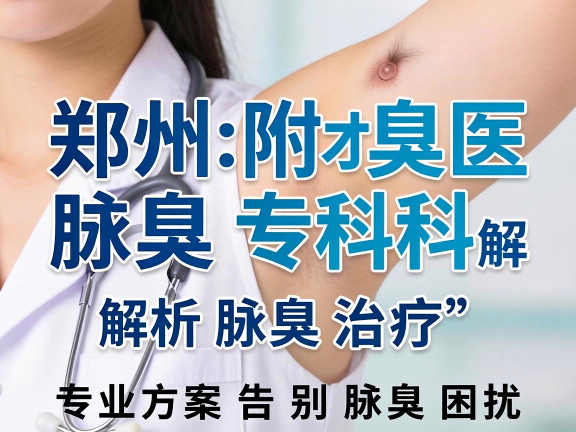 郑州附医腋臭专科解析腋臭治疗，专业方案告别腋臭困扰