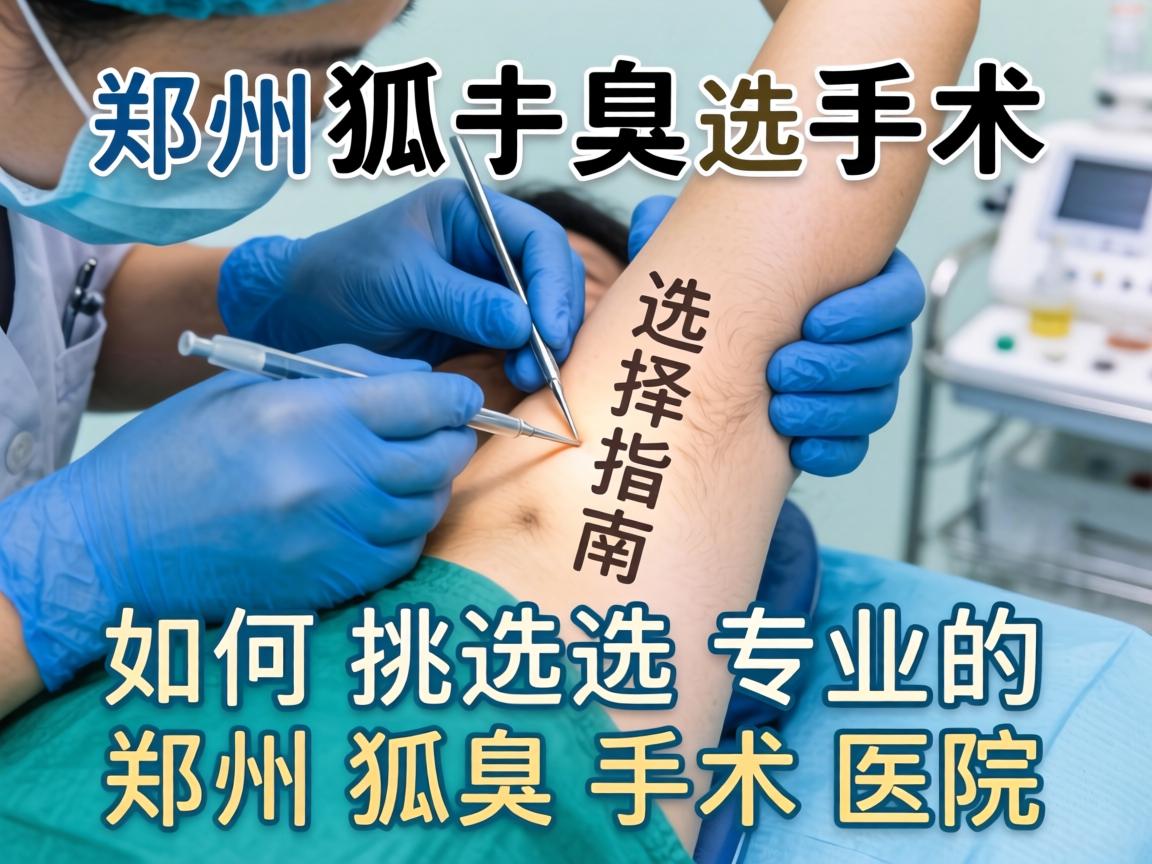 郑州狐臭手术医院选择指南，如何挑选专业的郑州狐臭手术医院
