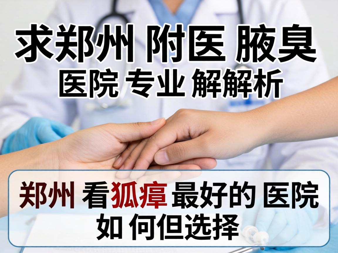 郑州附医腋臭医院专业解析，郑州看狐臭最好的医院如何选择