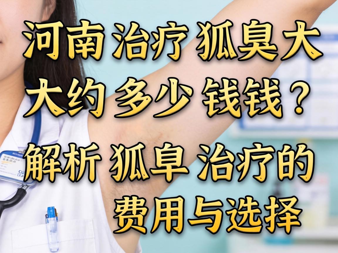 河南治疗狐臭大约多少钱？解析狐臭治疗的费用与选择