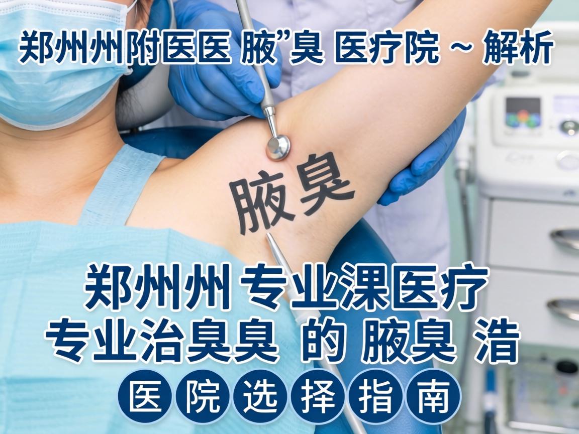 郑州附医腋臭医院解析,郑州专业治腋臭的医院选择指南 郑州附医腋臭医院解析,郑州专业治腋臭的医院选择指南