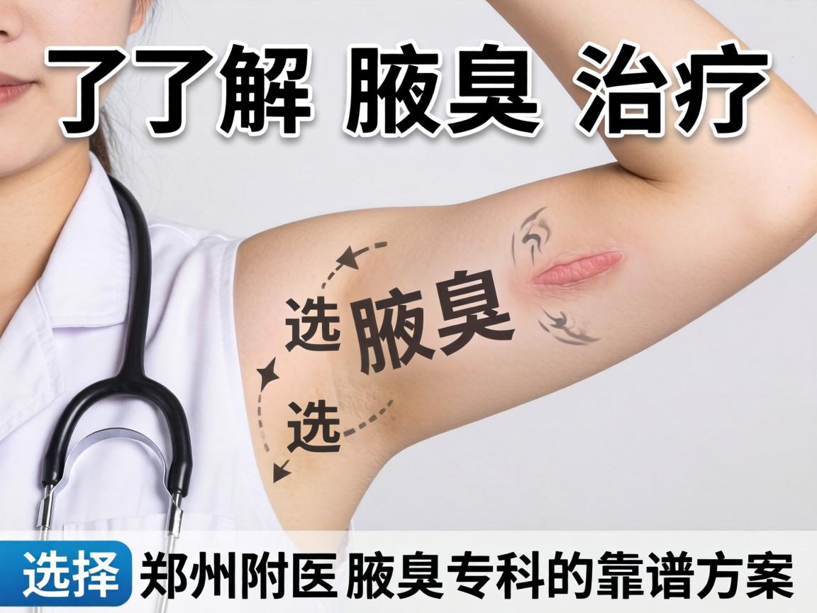 了解腋臭治疗，选择郑州附医腋臭专科的靠谱方案