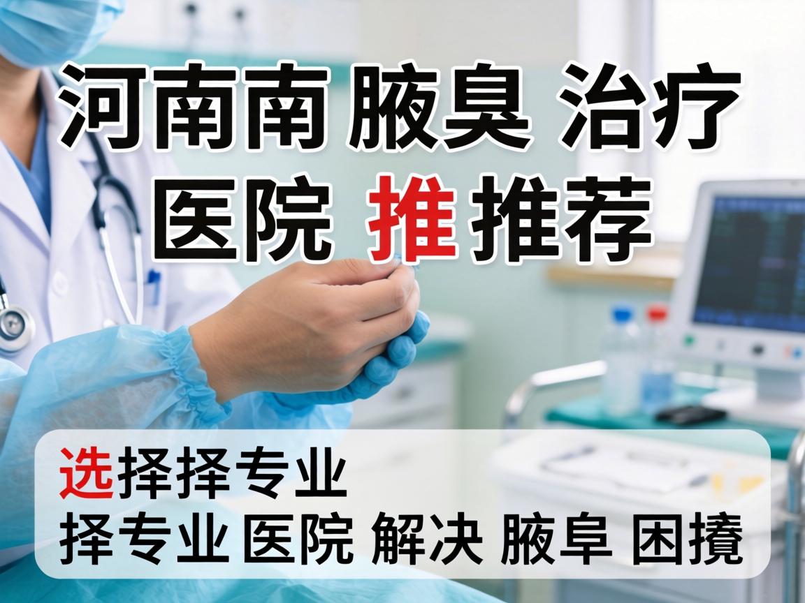 河南腋臭治疗医院推荐，选择专业医院解决腋臭困扰