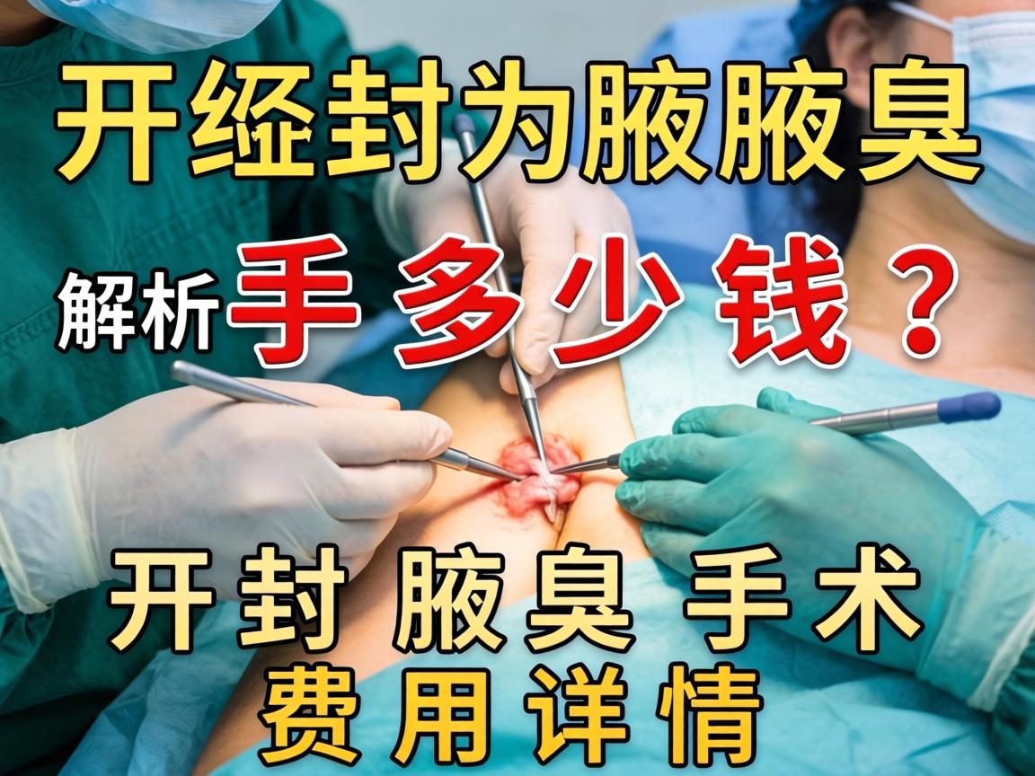 开封腋臭手术多少钱？解析开封腋臭手术费用详情