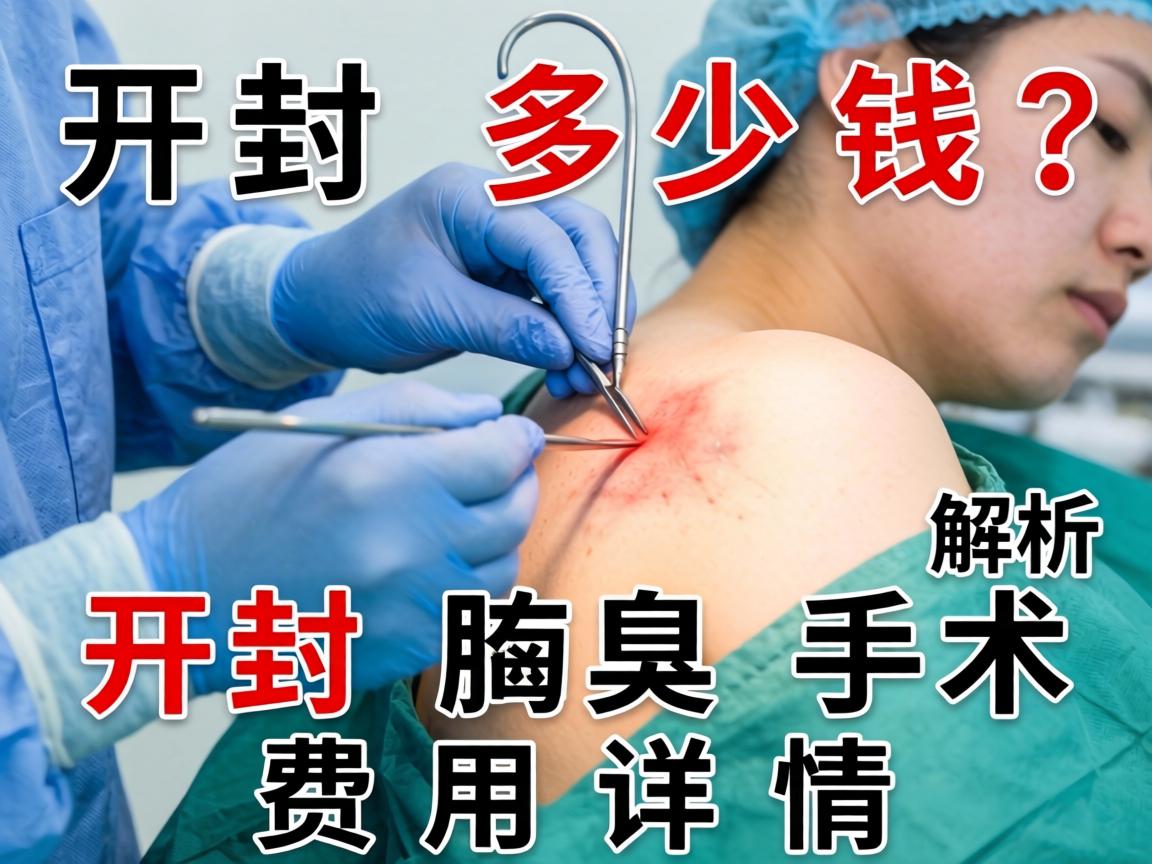 开封腋臭手术多少钱？解析开封腋臭手术费用详情